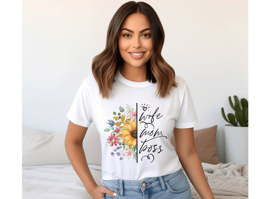 Wife Mom Boss Shirt, Mama Shirt, Mother's Day Shirt, Gifts for Mom