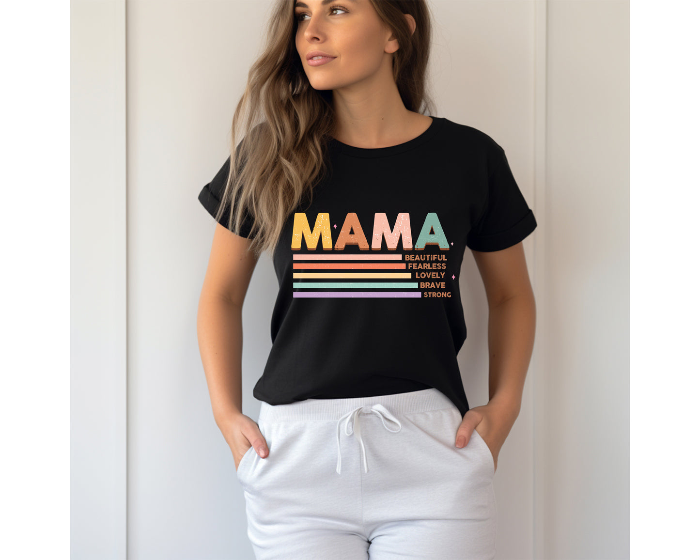 Mama Shirt, Retro Shirt, Fearless Beautiful Brave