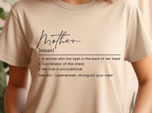 Mother Noun Shirt, Mom Definition Shirt, Mama T Shirt