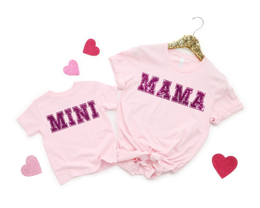 Mama and Mini Shirt, Glitter Shirt